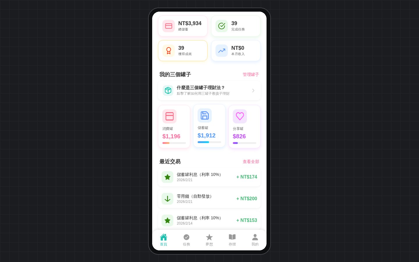 魔法存錢筒的三個罐子首頁
